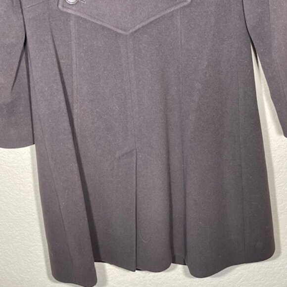 Vintage DKNY Wool Coat, Size 10, Dark Brown, Excellent Condition - Picture 10 of 10